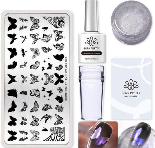 KIT STAMPING NAIL N°5 -5PCS (Mixing Oil)