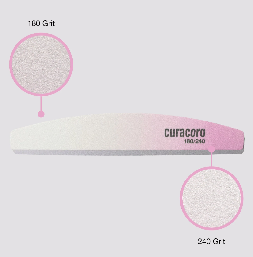 Limes à ongles double face  Qualité professionnelle | Lot de 10 ref 80/100; 100/180; 180/240