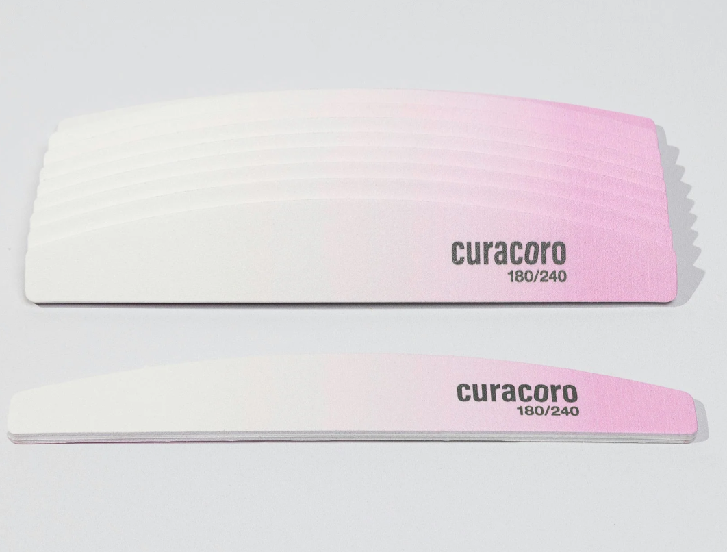 Limes à ongles double face  Qualité professionnelle | Lot de 10 ref 80/100; 100/180; 180/240