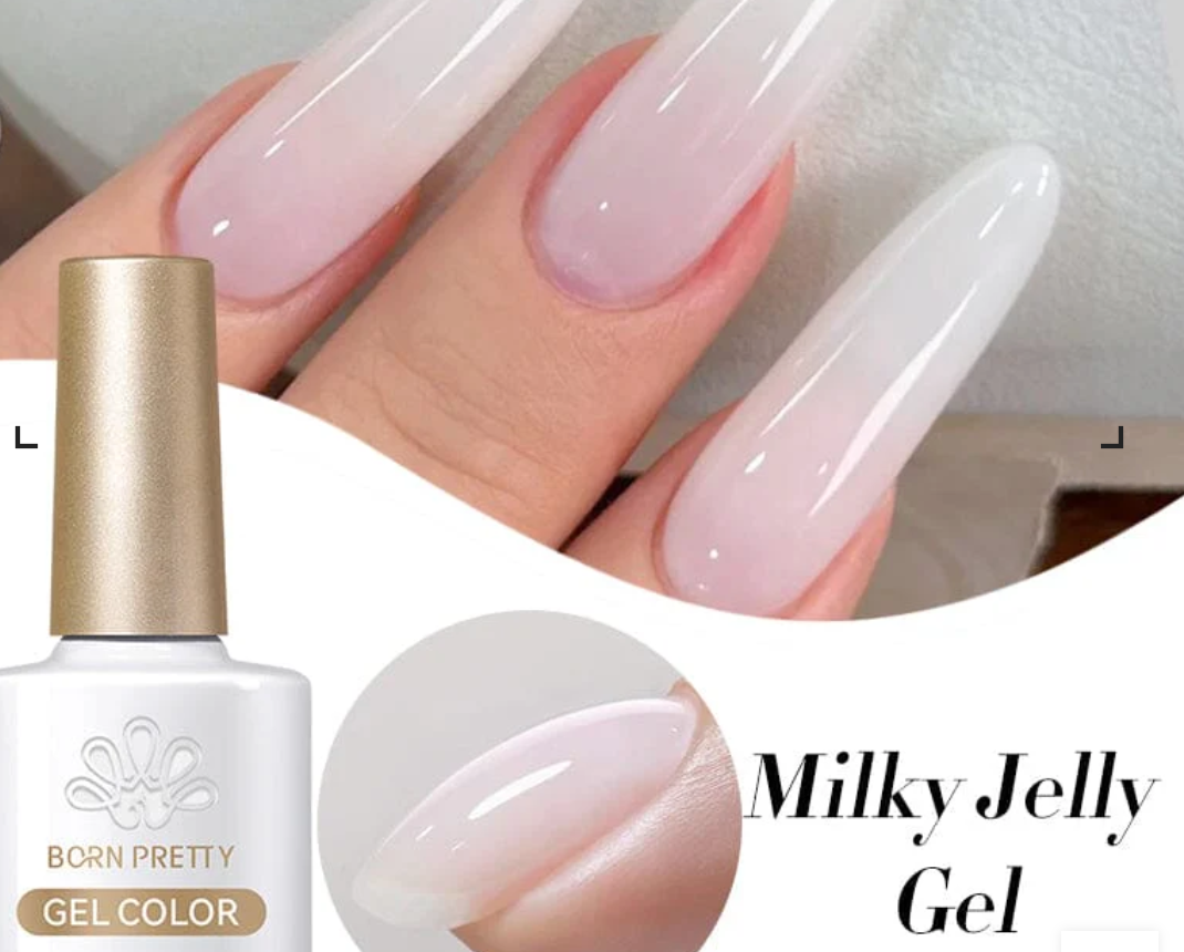 Born Pretty MILKY JELLY WHITE GEL POLISH 10ML