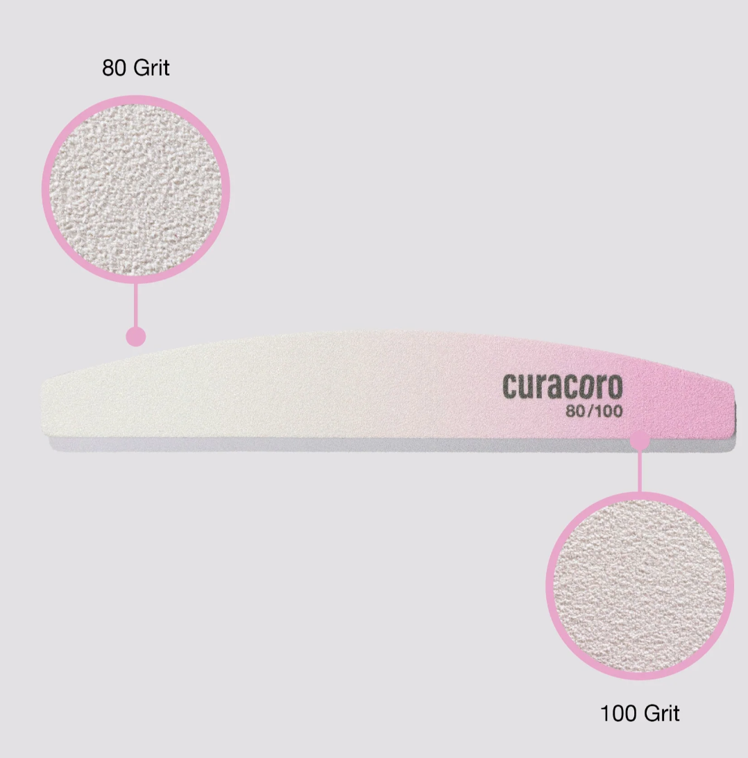 Limes à ongles double face  Qualité professionnelle | Lot de 10 ref 80/100; 100/180; 180/240