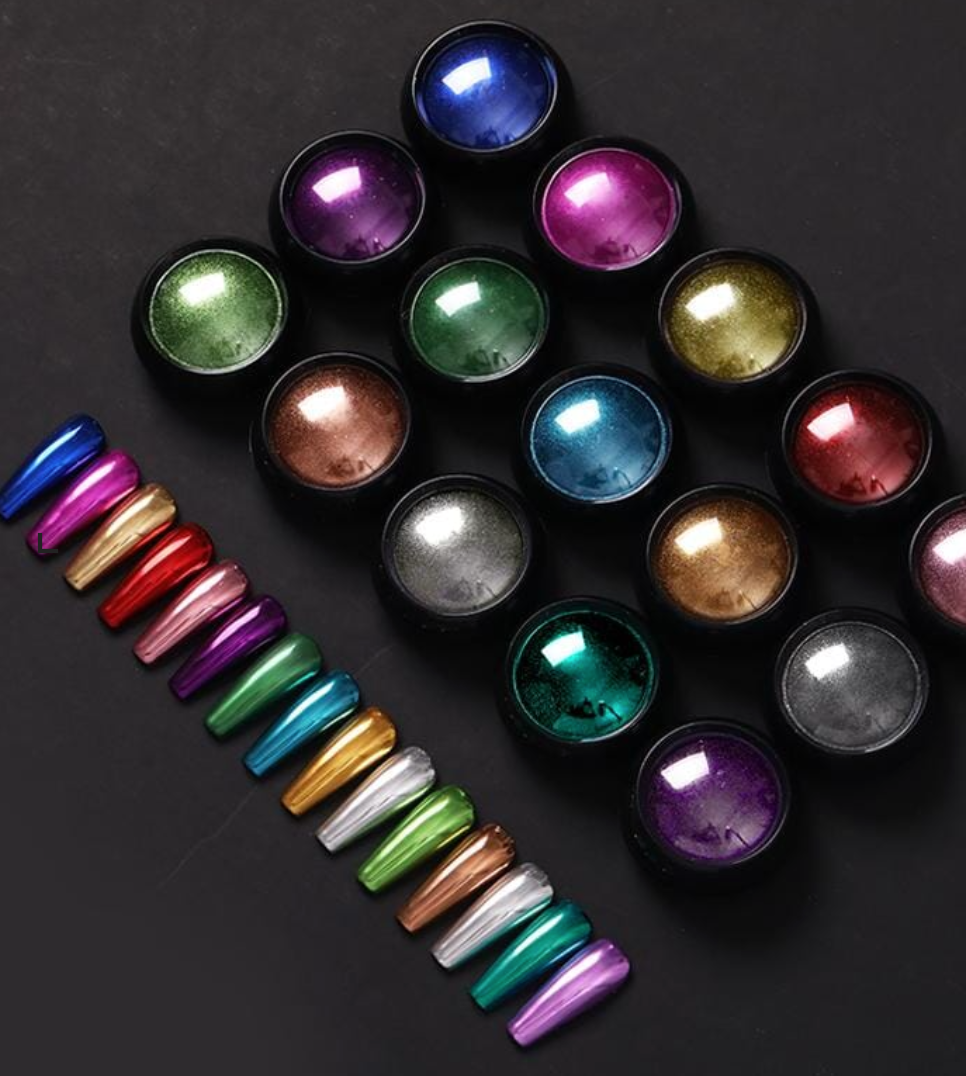 KIT CHROME MIRROR NAIL POWDER