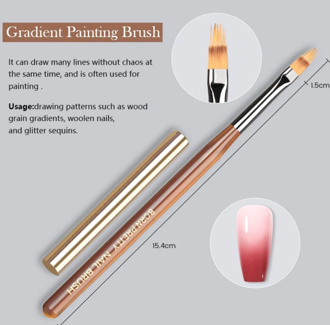 Pinceau dégradé 10 mm