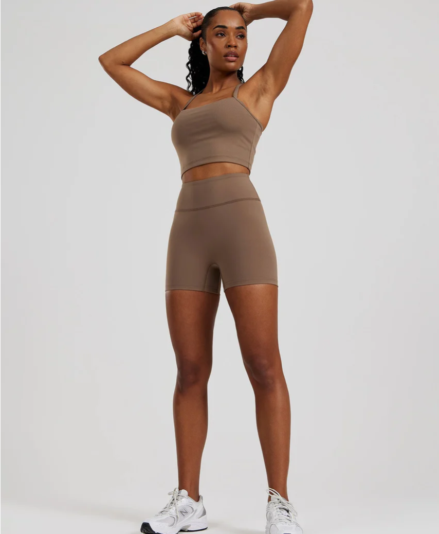 Essential Built In Bra Crop Tank Top Women’s Best-Caribou