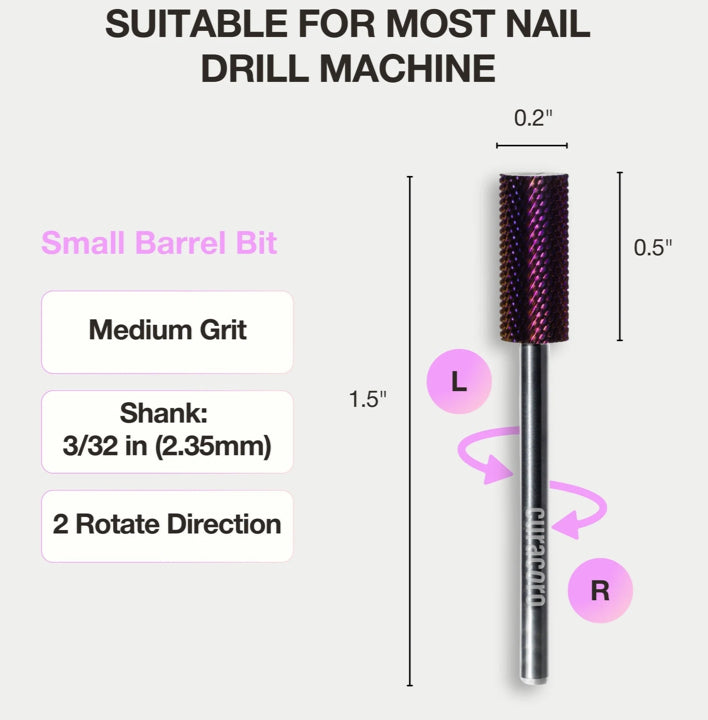 Embout petit cylindre (moyen) 3/32"- small barrel bit