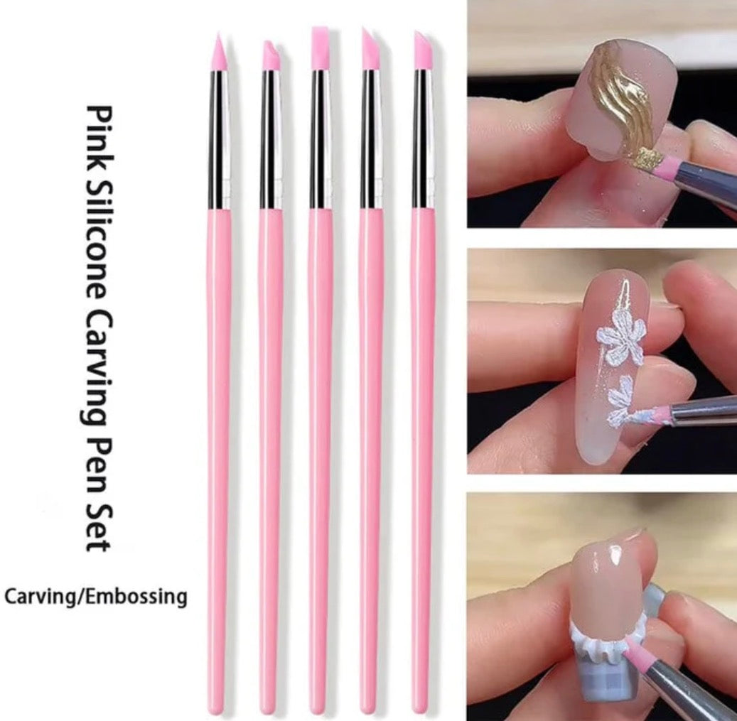Set de 5 pinceau silicone