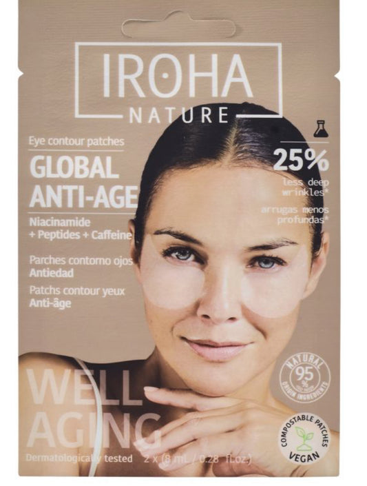 Patch contour des yeux Niacinamide Caféine & Peptides Iroha Nature