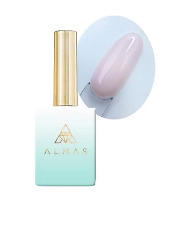 ALMAS Rubber Light peach-16ml (base pour semi et gel)