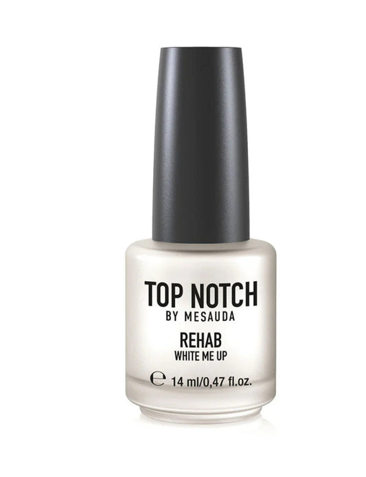 MESAUDA TOP NOTCH Rehab “Vernis Soin Blanchissant”
/ “Vernis Curatif Éclaircissant” 209 White Me Up-14ml