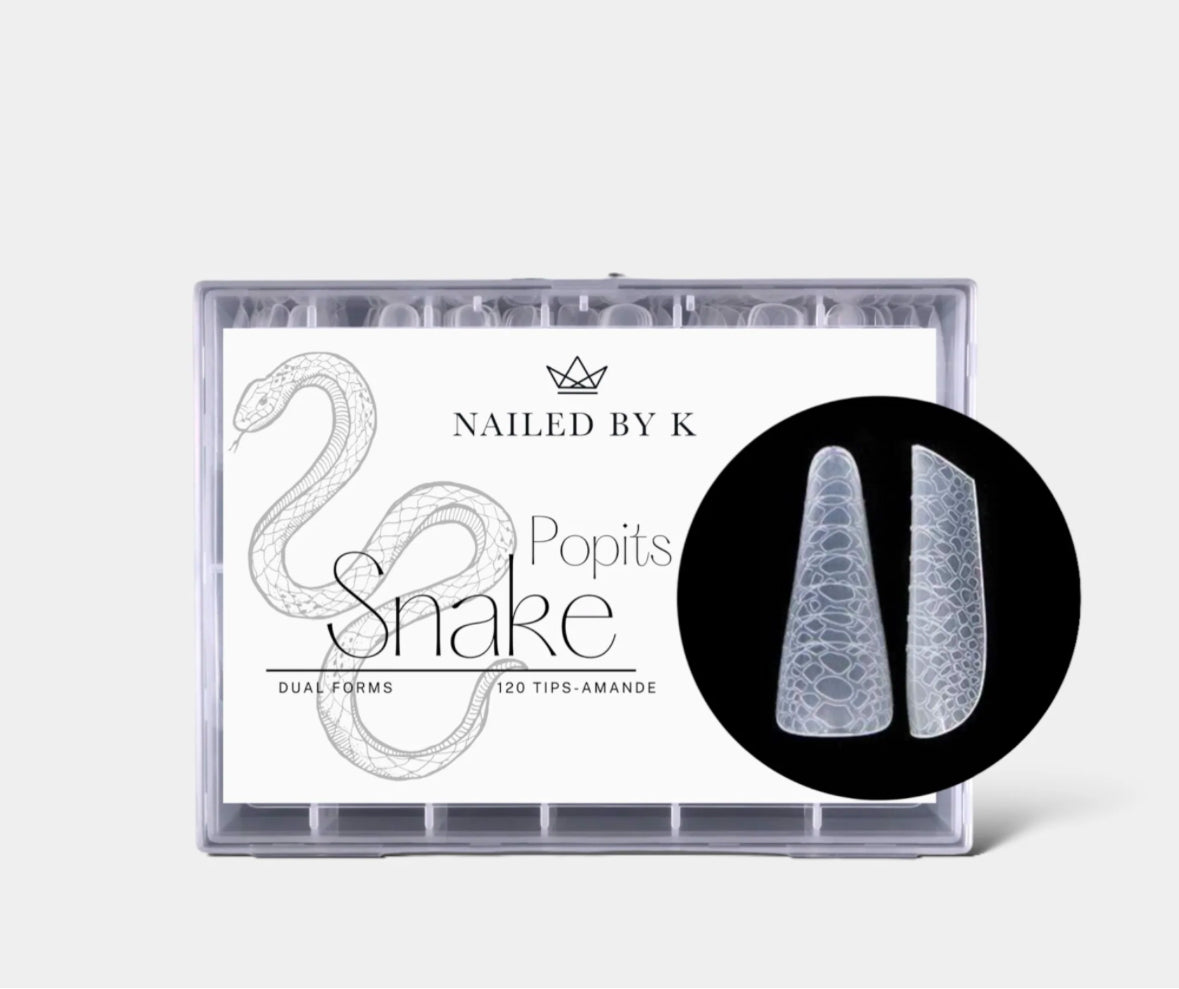Nailed by k Popits Snake Forme Amande