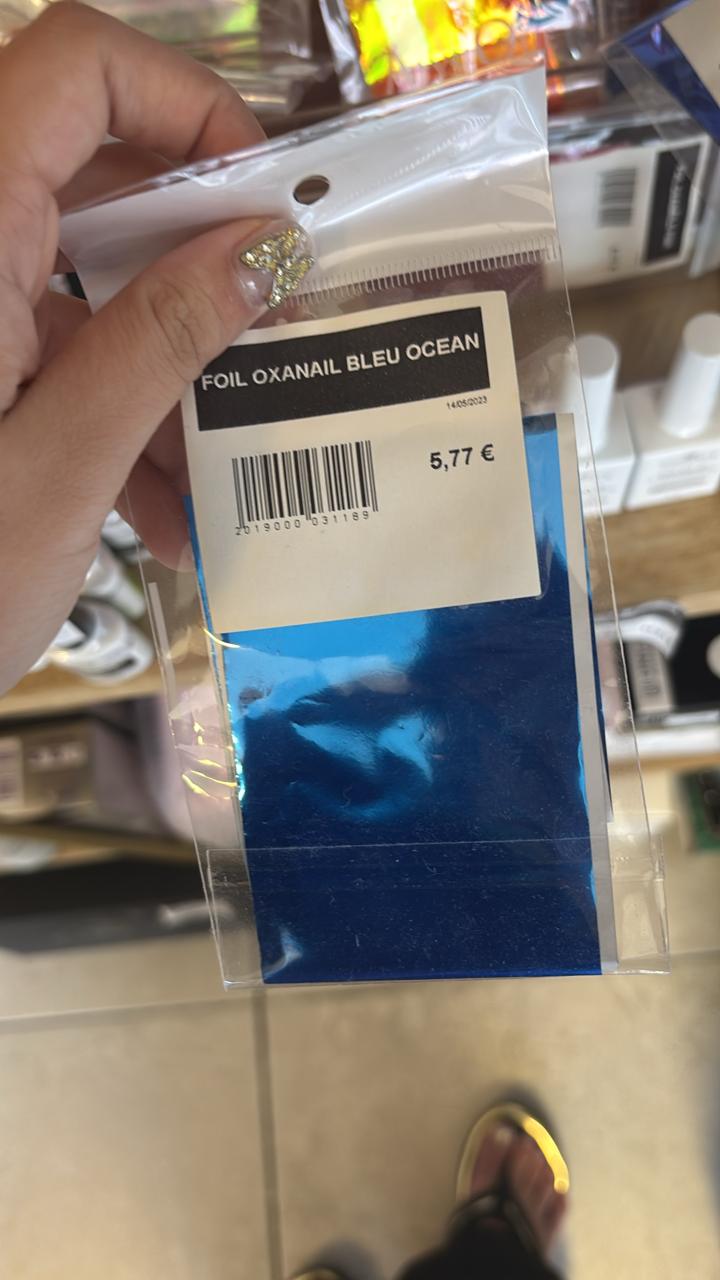 Foil N•4 Bleu Océan Alysique