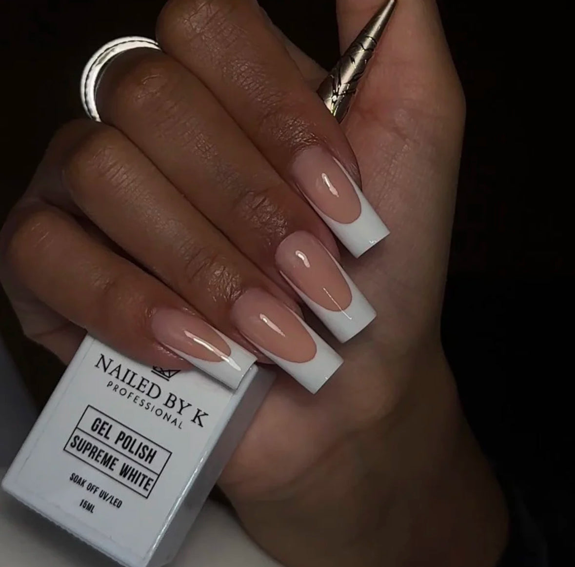 NAILED BY K GEL POLISH CREAMY SUPREME White ( supreme blanc) 15 ml