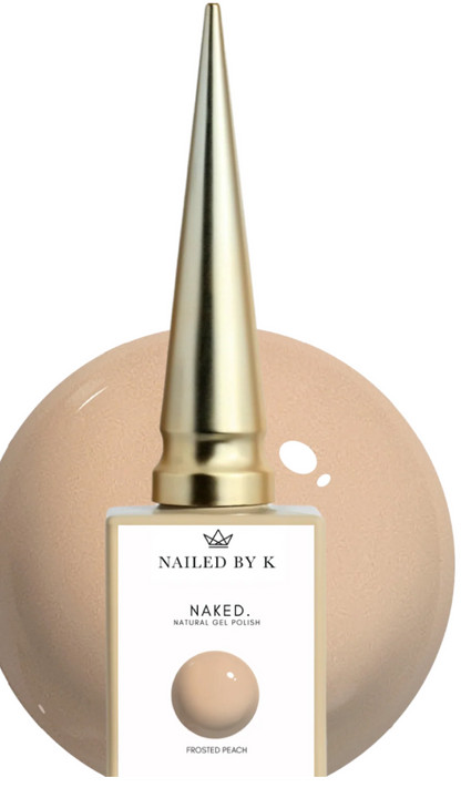 NAILED BY K GEL POLISH GAMME NAKED FROSTED PEACH (Nude / beige)