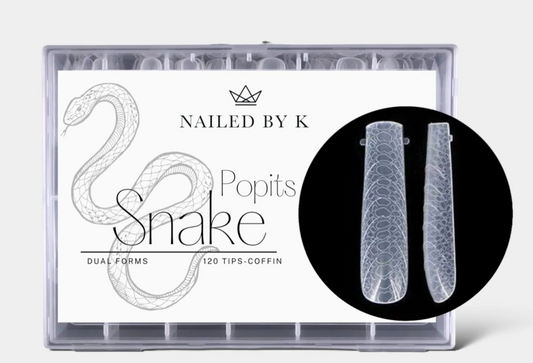 Nailed by k POPITS SNAKE Forme COFFIN 120tips