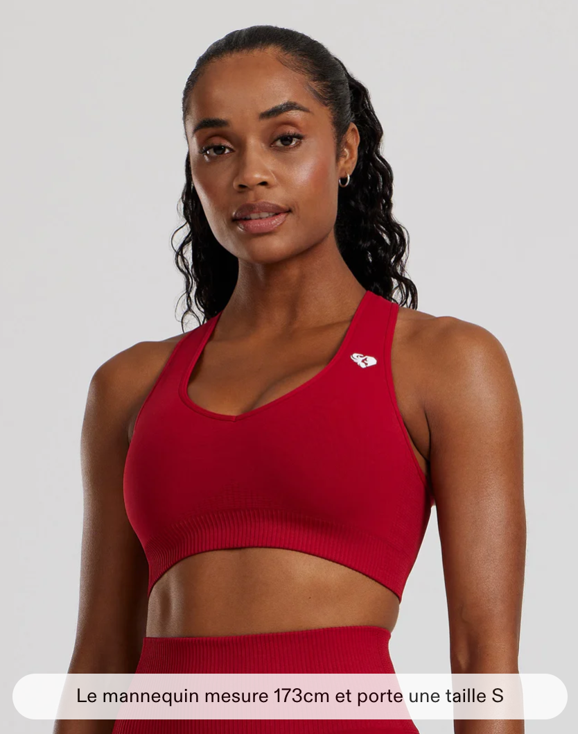Brassière sportive power seamless  sweatheart Women’s Best -colori chilli red taille XS