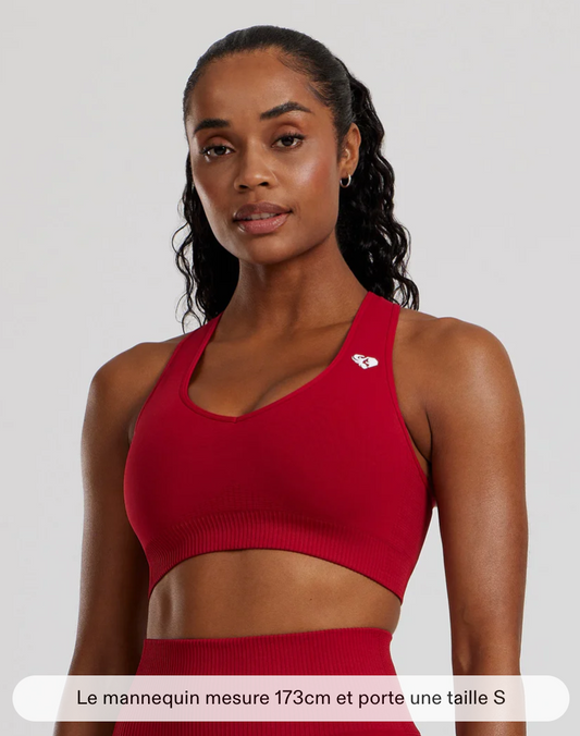 Brassière sportive power seamless  sweatheart Women’s Best -colori chilli red taille XS