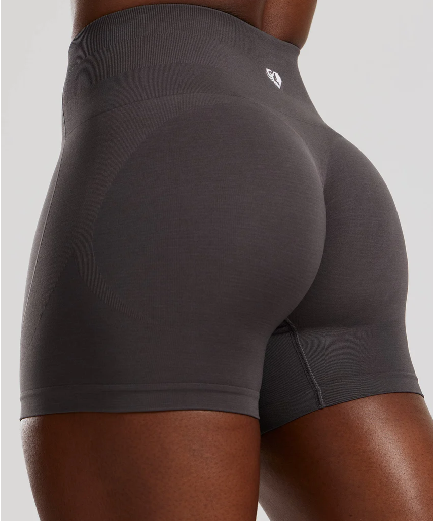 Define 2.0 Seamless Scrunch 4" Shorts Women’s Best -colori Graphite