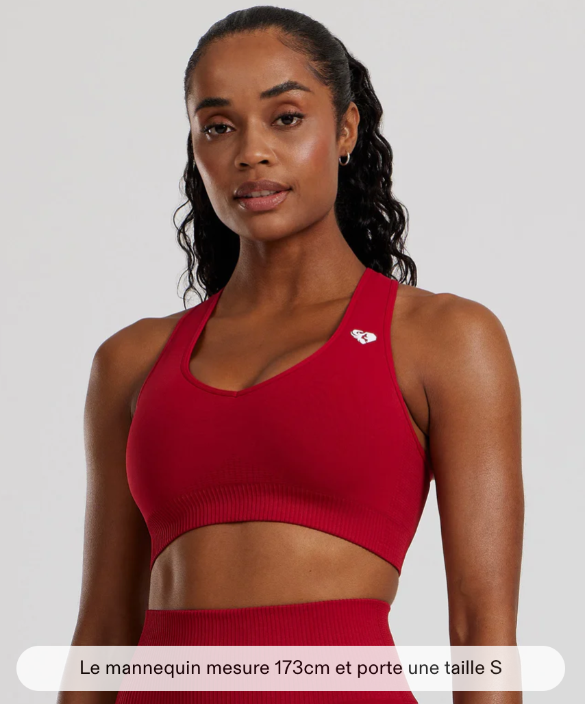 Power seamless sweatheart Women’s Best -colori chilli red