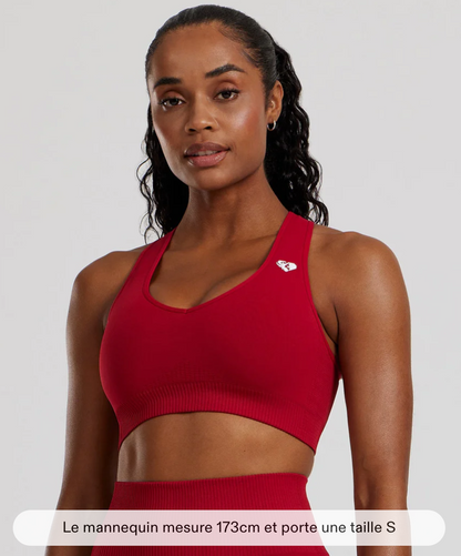 Power seamless sweatheart Women’s Best -colori chilli red