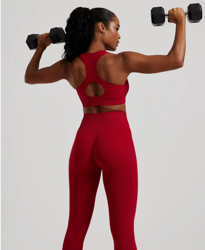 Power seamless sweatheart Women’s Best -colori chilli red