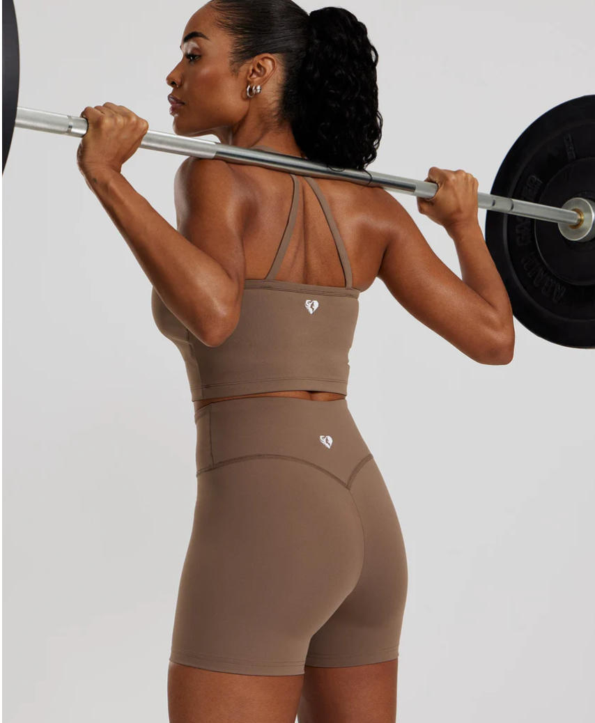 Essential Built In Bra Crop Tank Top Women’s Best-Caribou
