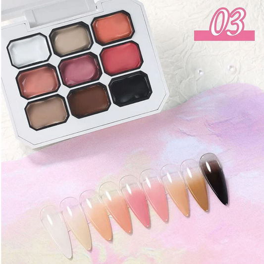 Palette Paint Gel n°3 sans TPO, sans HEMA