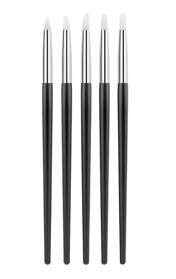 Lot de 5 pinceaux embout silicone