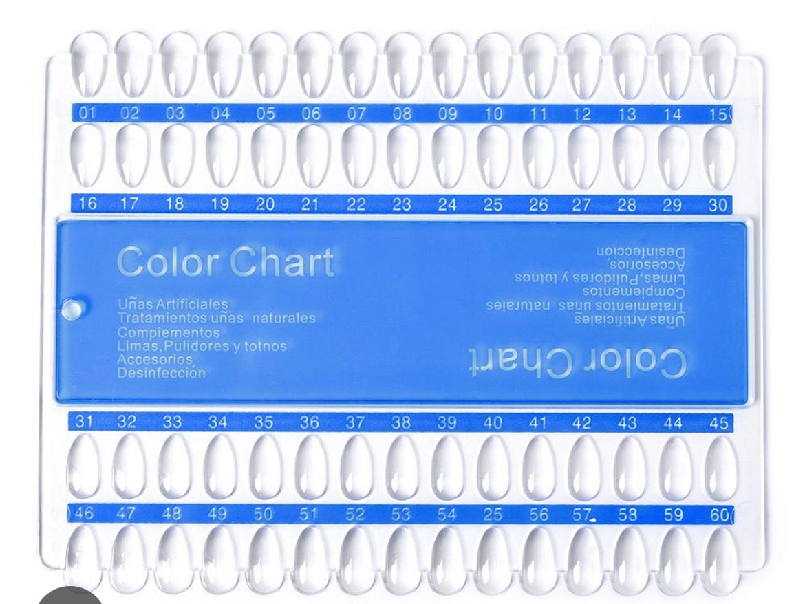 Nuancier Color Chart 01-60