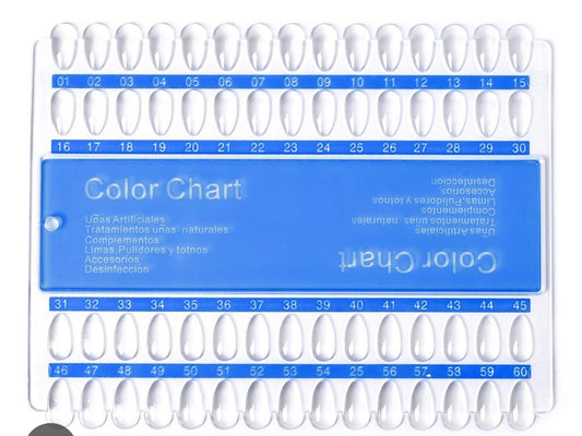 Nuancier Color Chart 01-60