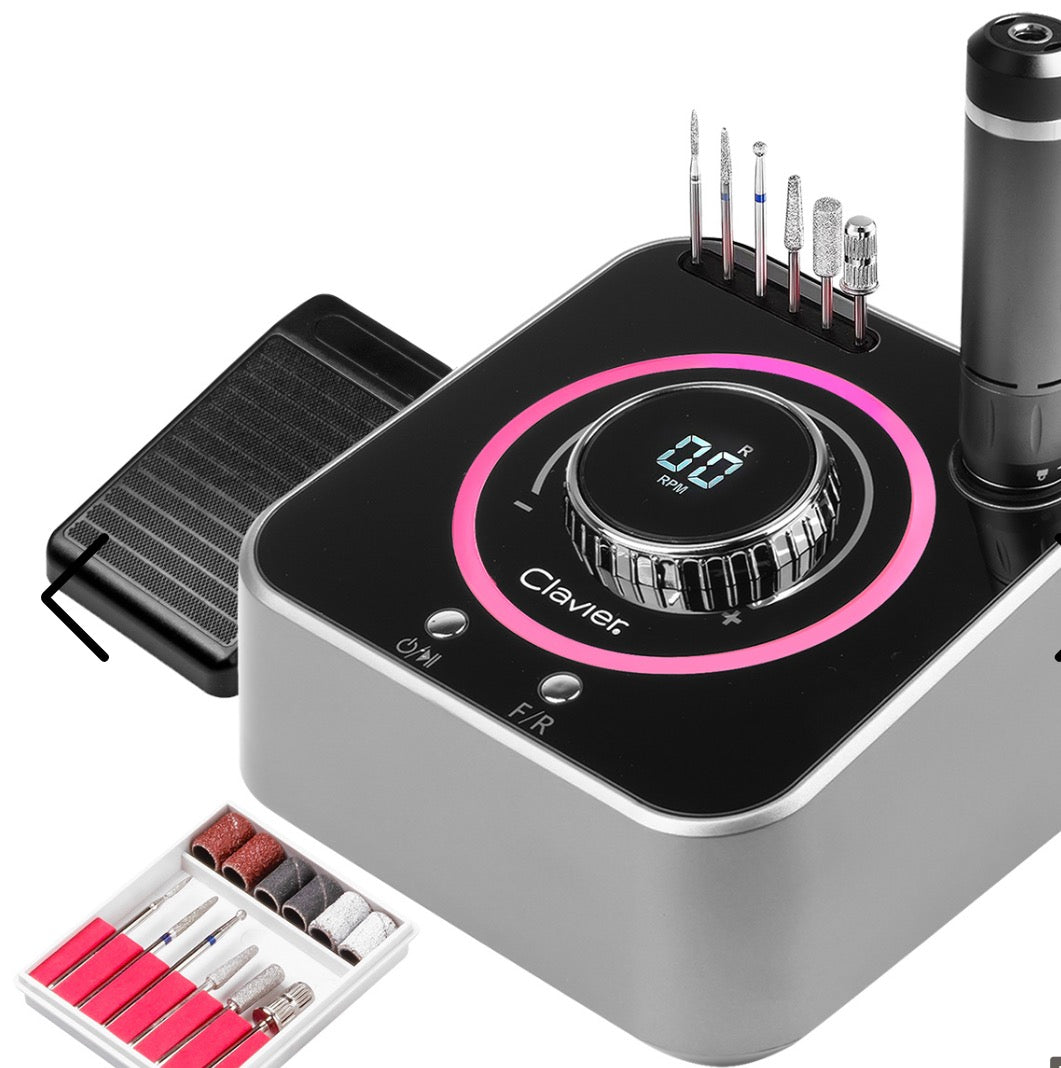Ponceuse professionnelle 80 W pour manucure et pédicure, FX 1080, 40 000 tr/min