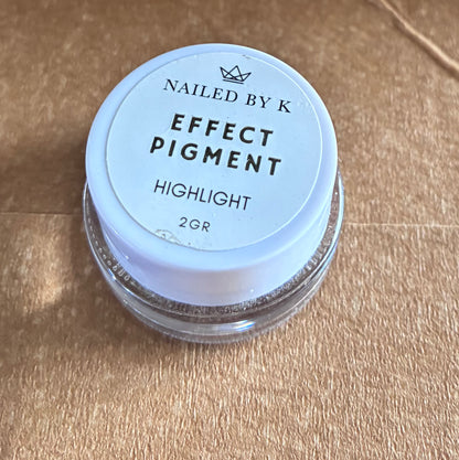 HIGHLIGHT poudre chrome Argent Nailed by K-2g