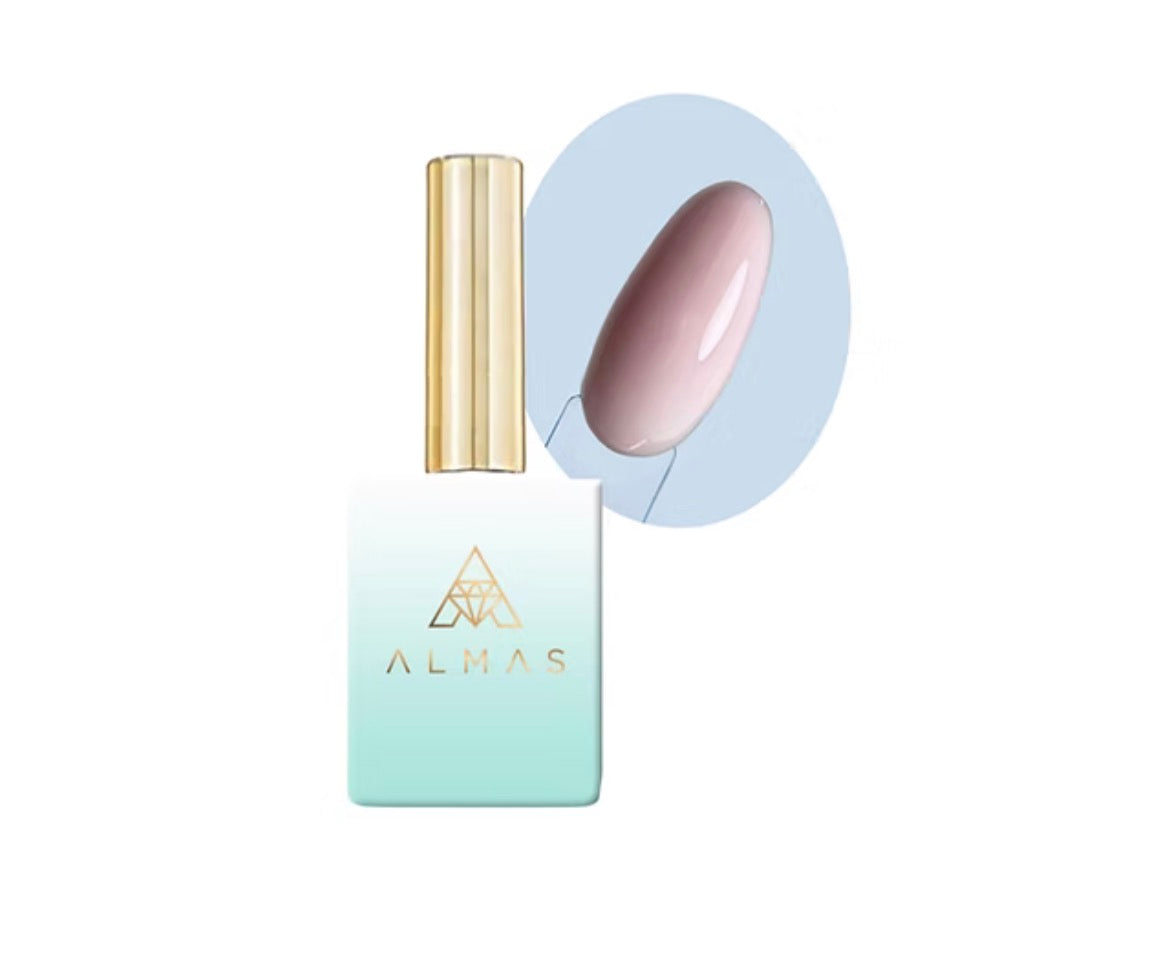ALMAS Rubber Light rose-16ml (base pour semi et gel)soit 1.62€/ml