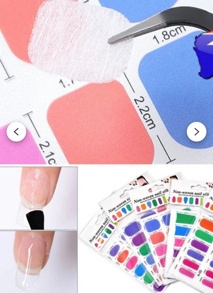 fibre de verre Non Woven nail slik-extension/reparation