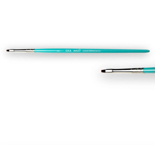 Pinceau synthétique carré n° 2 Nail Art – Technique One Stroke by Oxana Borzenkova