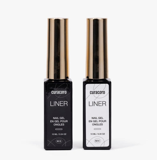 Gel liner pour ongles - Collection Duo Black and White 2x10ml