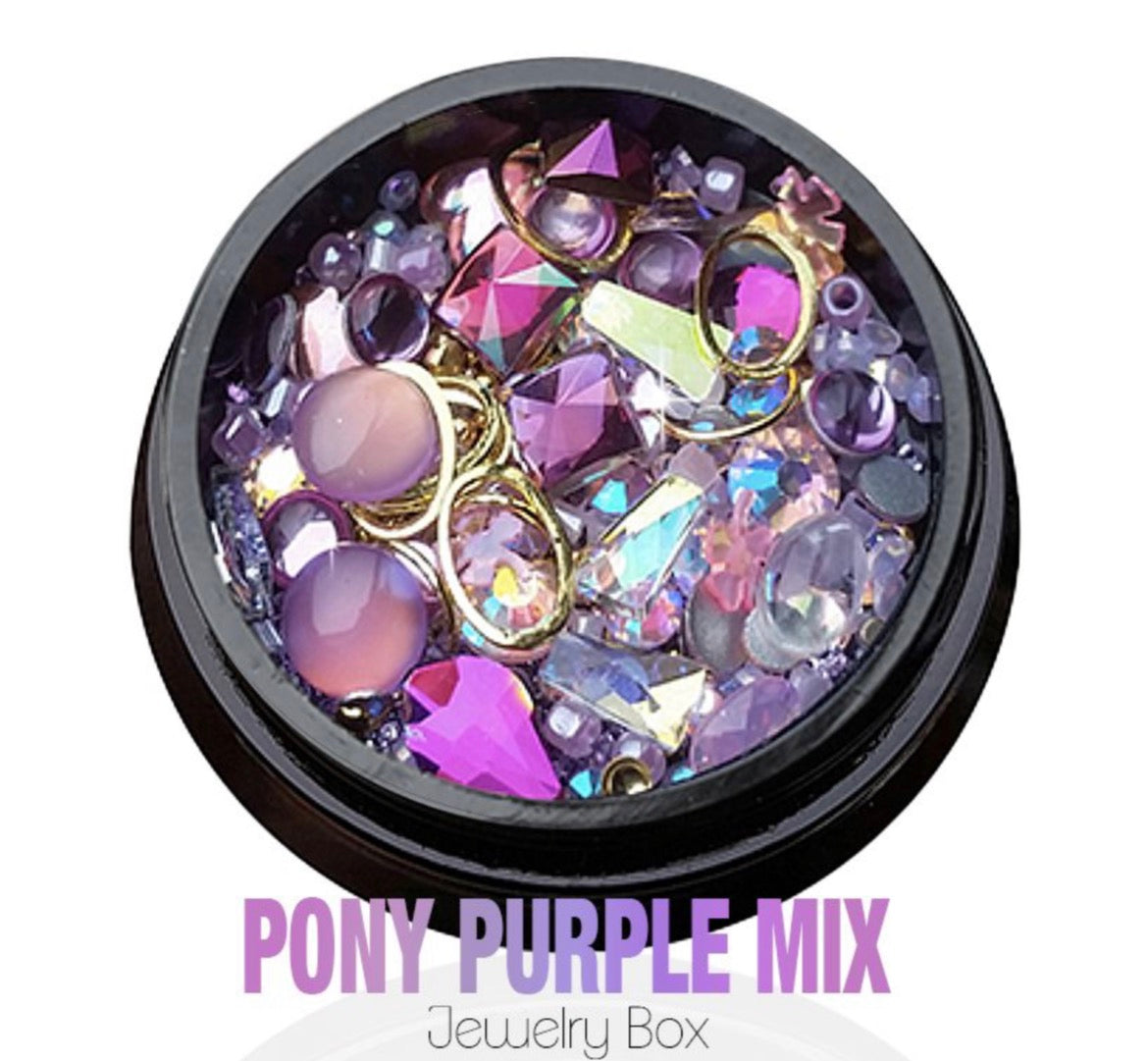 Oa Nail System Pony Purple Mix Jewelry Box