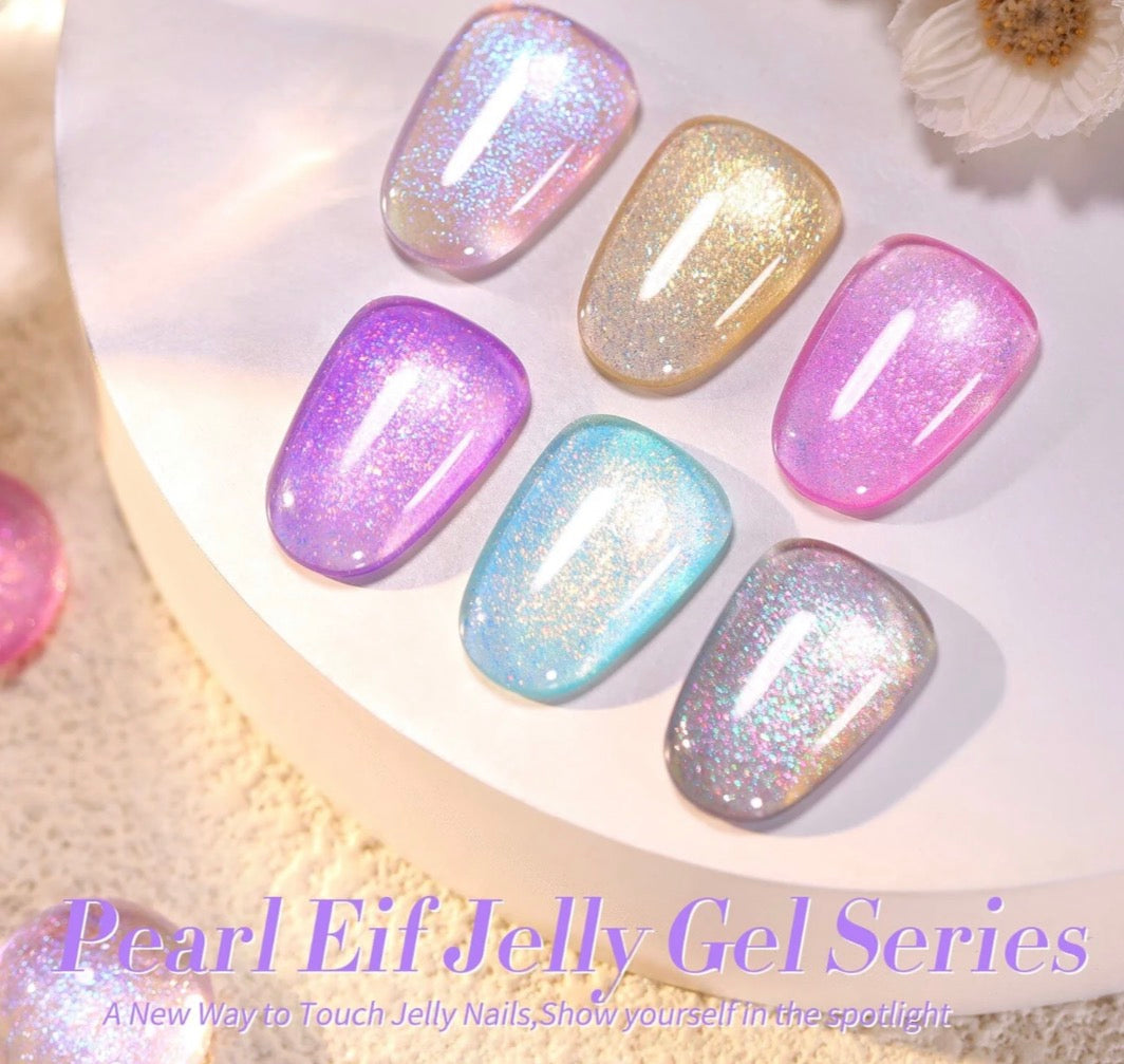 Kit de  6 Colors Jelly Gel Polish Set T06 7ml- SANS TPO SANS HEMA