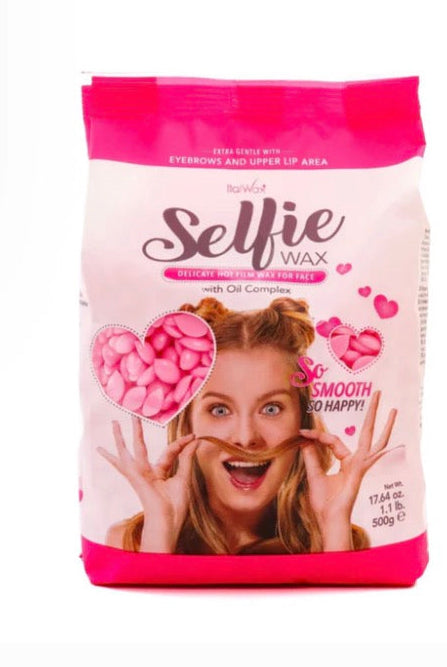Kit Mini chauffe cire + 500g perle de cire sans bande+ 10 spatules en bois pour visage