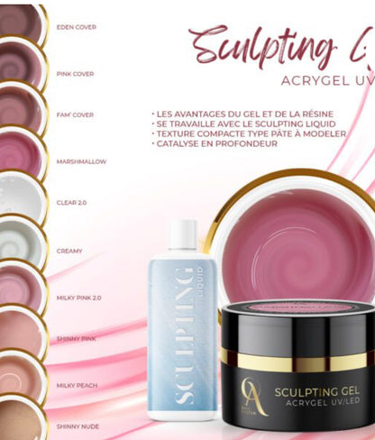 Acrygel Pot 15ml Oa Nail system-Creamy