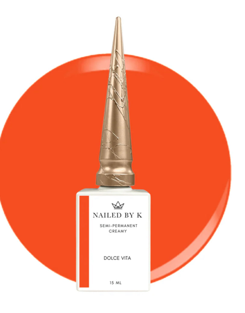NAILED BY K GEL POLISH Dolce Vita (orange été ) -15ml