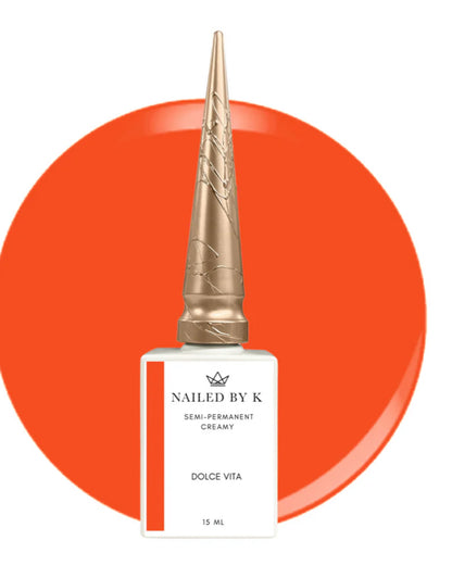 NAILED BY K GEL POLISH Dolce Vita (orange été ) -15ml