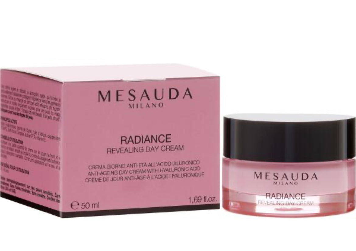 Mesauda Milano Radiance Revealing Cream - Soin pour le visage 50 ml- acide hyaluronique