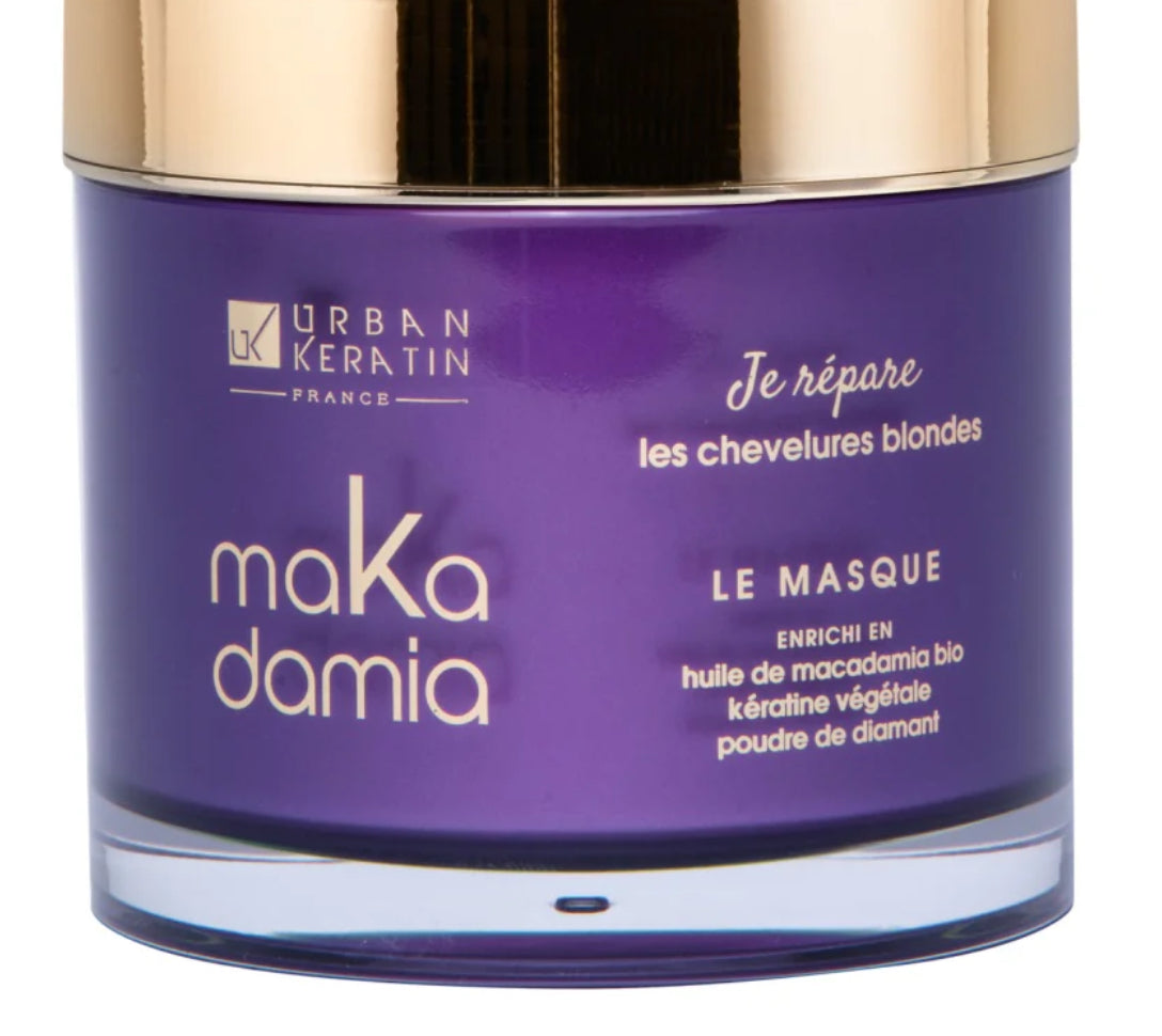 Urban keratin K Makadamia Le masque 200ml- cheveux blond , blanc