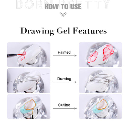 Spider Nail Gel 5ml -noir