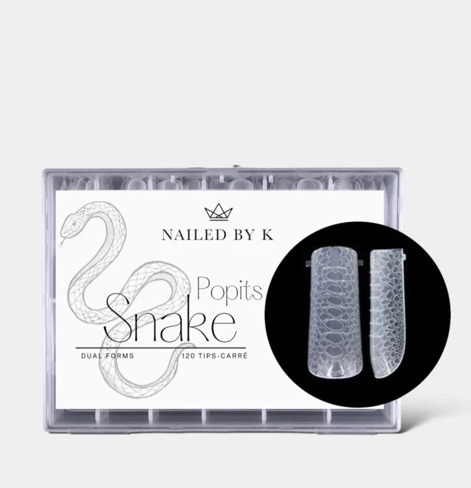 Nailed by k Popits Snake Forme Carré