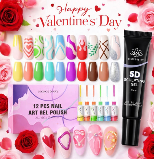 Pack Saint Valentin 2026 Nail Art