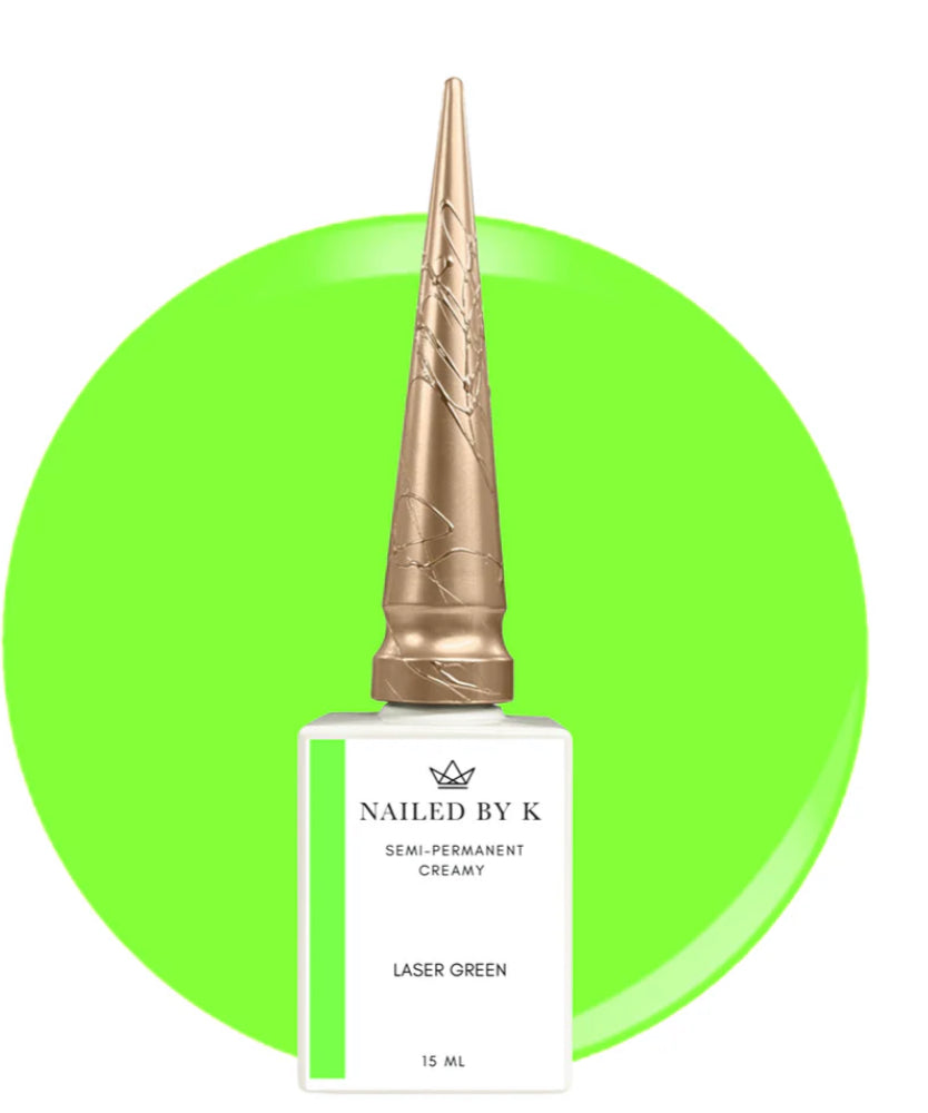 NAILED BY K GEL POLISH LASER Green ( néon vert) -15ml