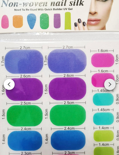 fibre de verre Non Woven nail slik-extension/reparation