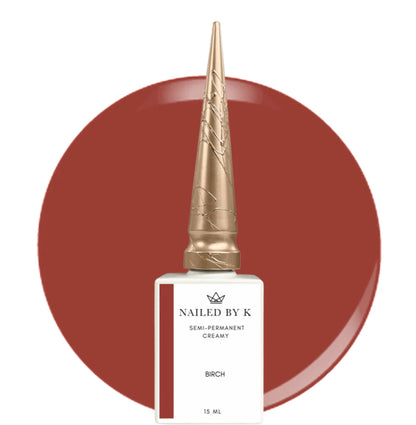 NAILED BY K GEL POLISH BIRCH (marron)-15ml