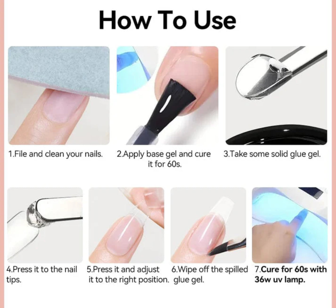 Solid Glue Gel (gel 3D transparent)10ml